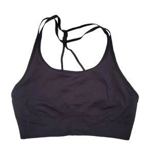 Fabletics Women's‎ Black Low Impact Strappy Workout Yoga Sports Bra Small